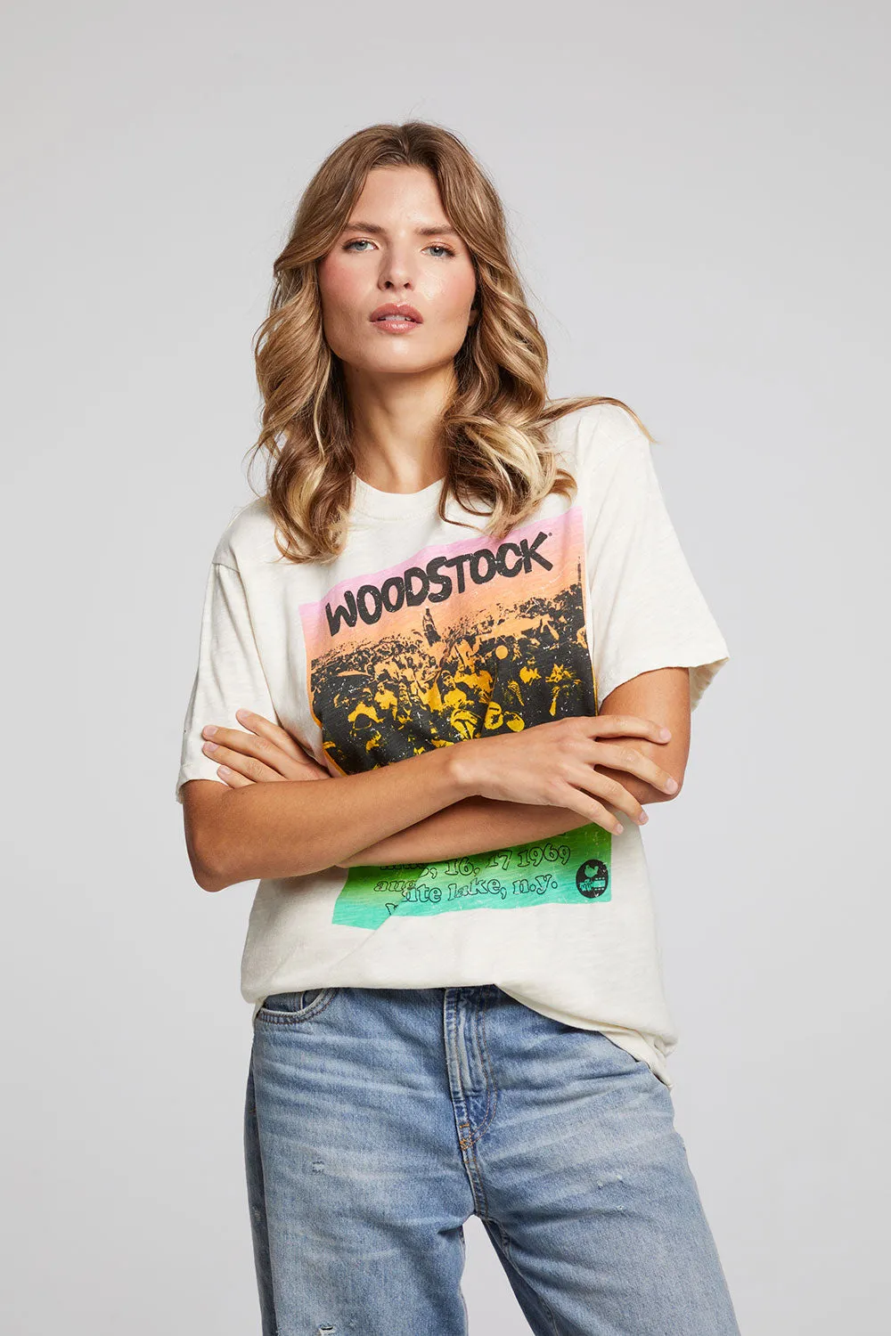 Woodstock Rainbow Poster Tee sold by Chaser product image thumbnail 2