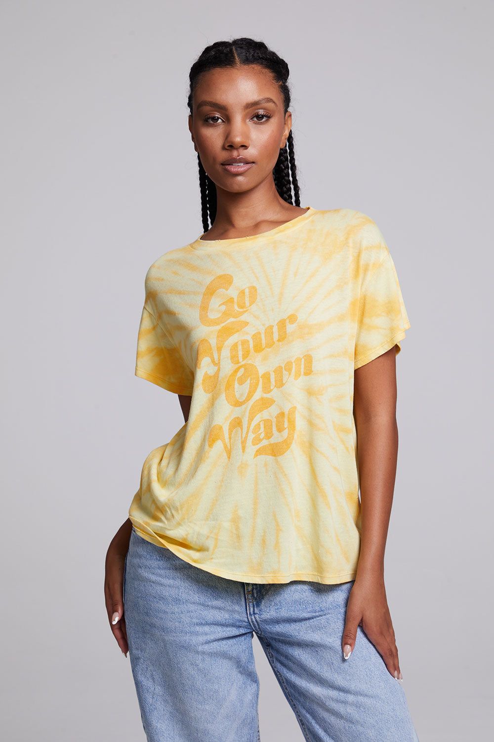 Go Your Own Way Crew Neck Tee sold by Chaser product image thumbnail 3