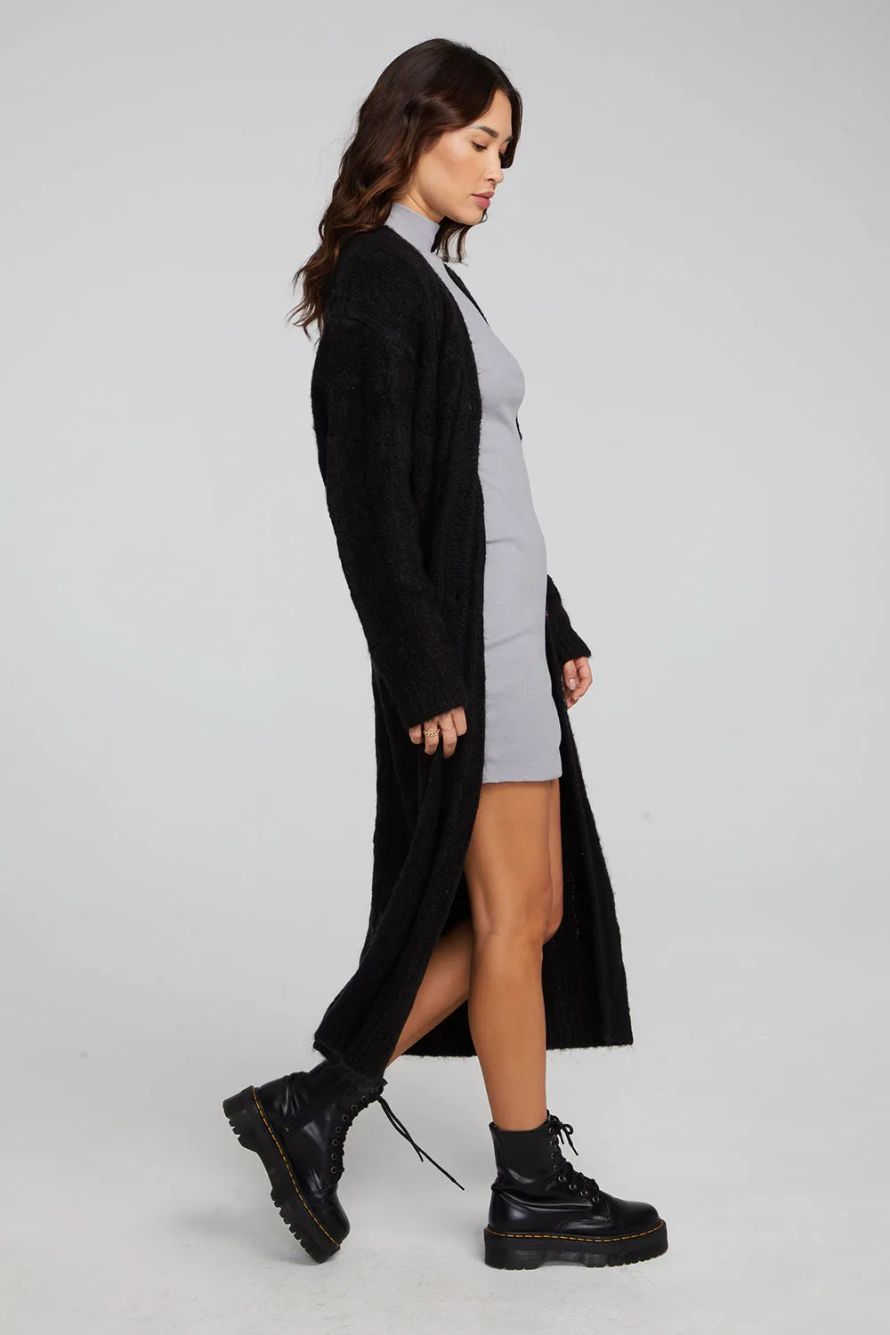 Bridge Black Onyx Long Cardigan sold by Chaser product image thumbnail 2