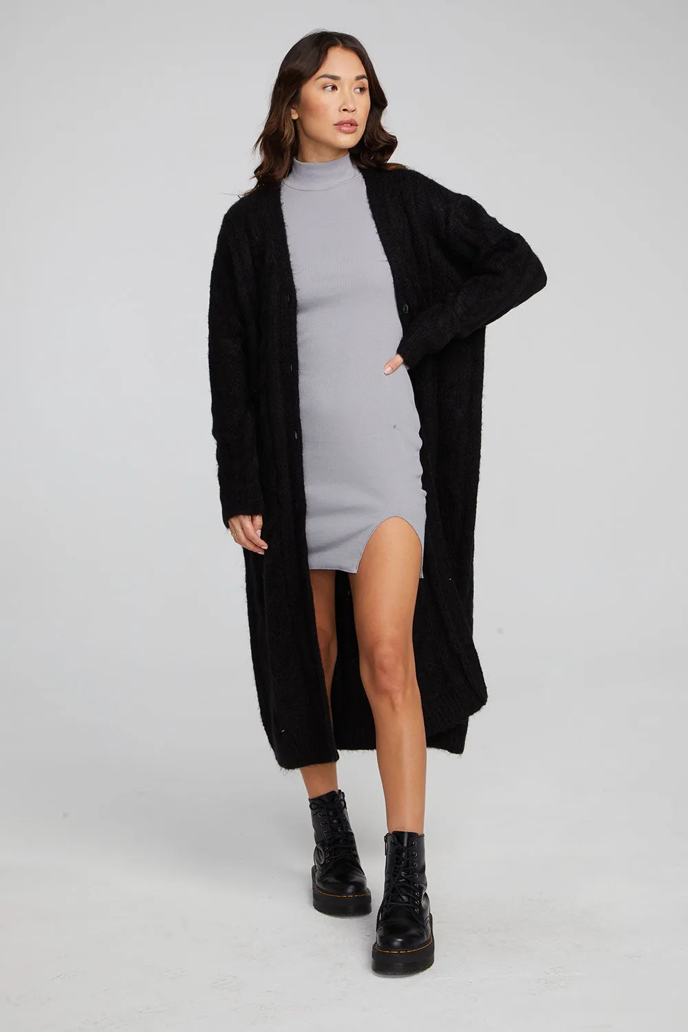 Bridge Black Onyx Long Cardigan sold by Chaser product image thumbnail 4