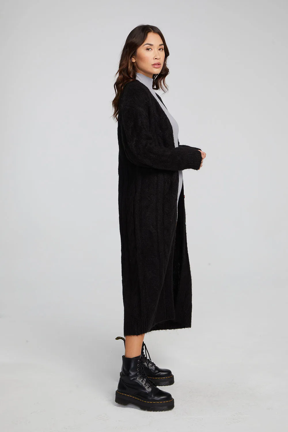 Bridge Black Onyx Long Cardigan sold by Chaser product image thumbnail 5