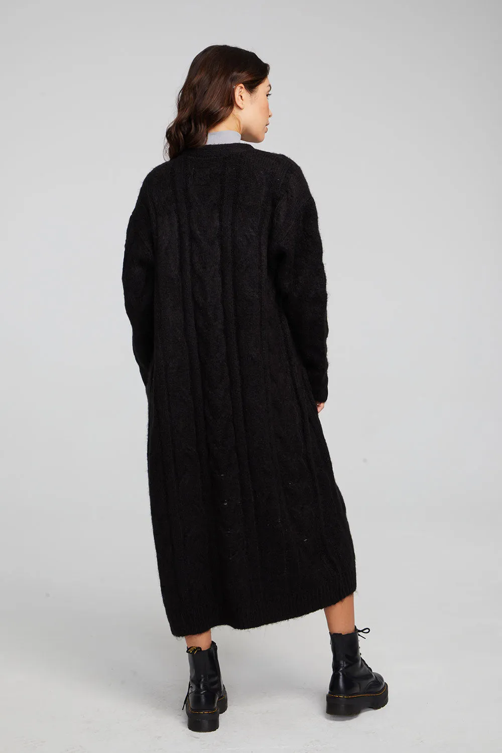 Bridge Black Onyx Long Cardigan sold by Chaser product image thumbnail 3