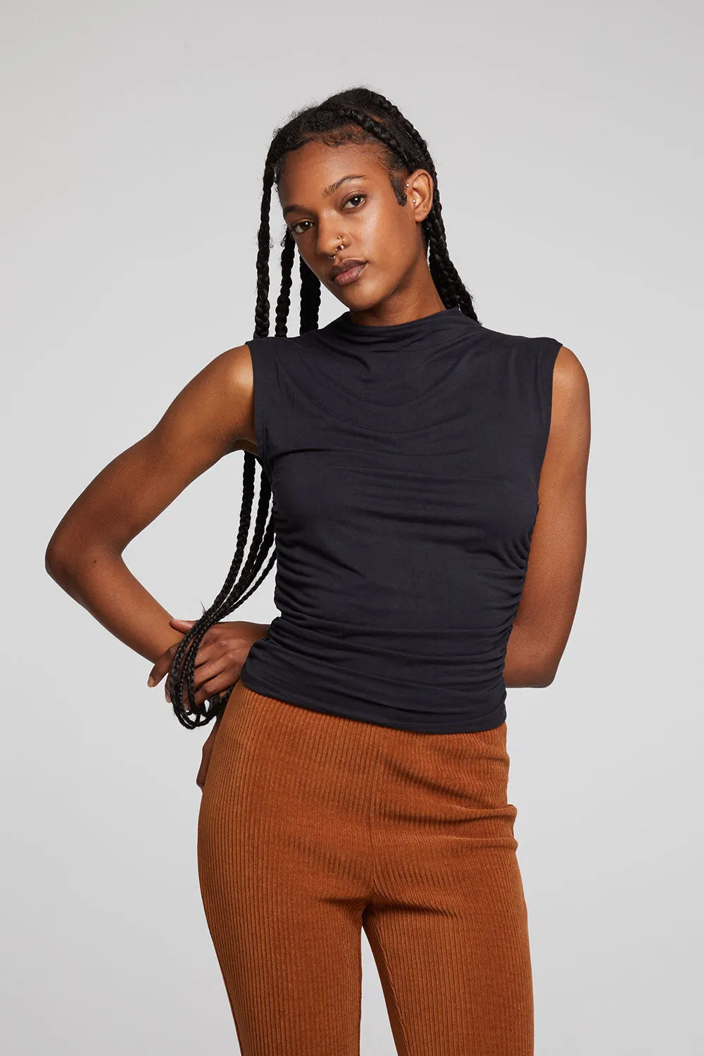 Haileyy Licorice Tank Top sold by Chaser product image thumbnail 4