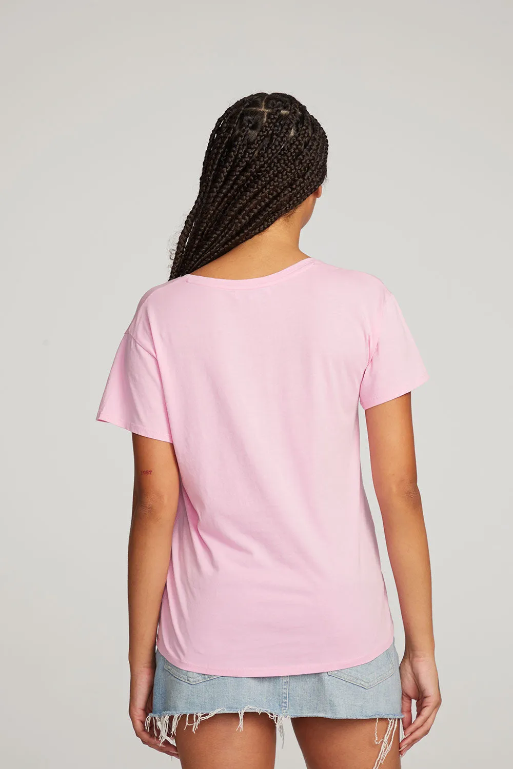 Everyday Essential Pastel Lavender V-neck Tee sold by Chaser product image thumbnail 3