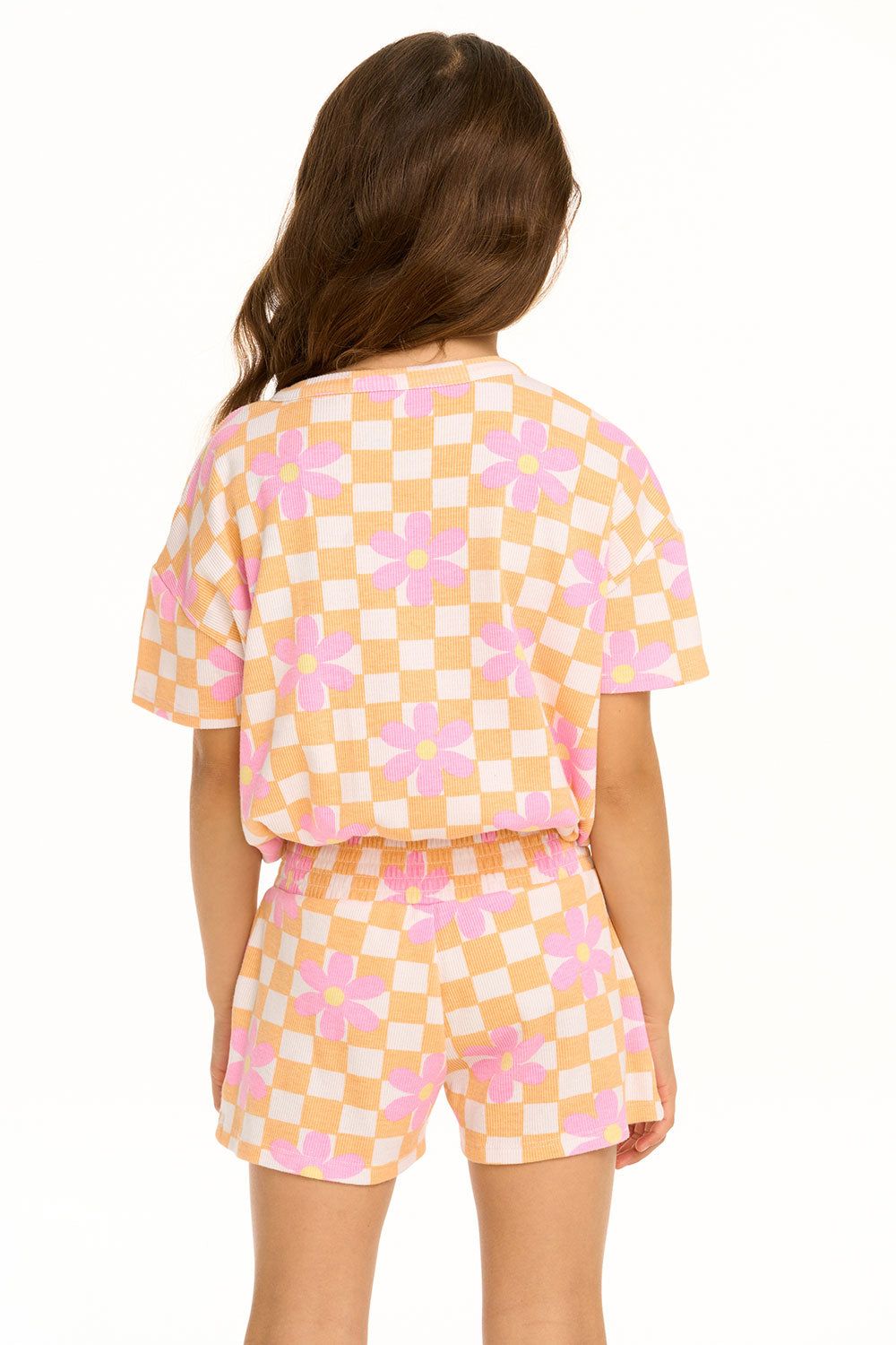 Daisy Check Romper sold by Chaser product image thumbnail 5