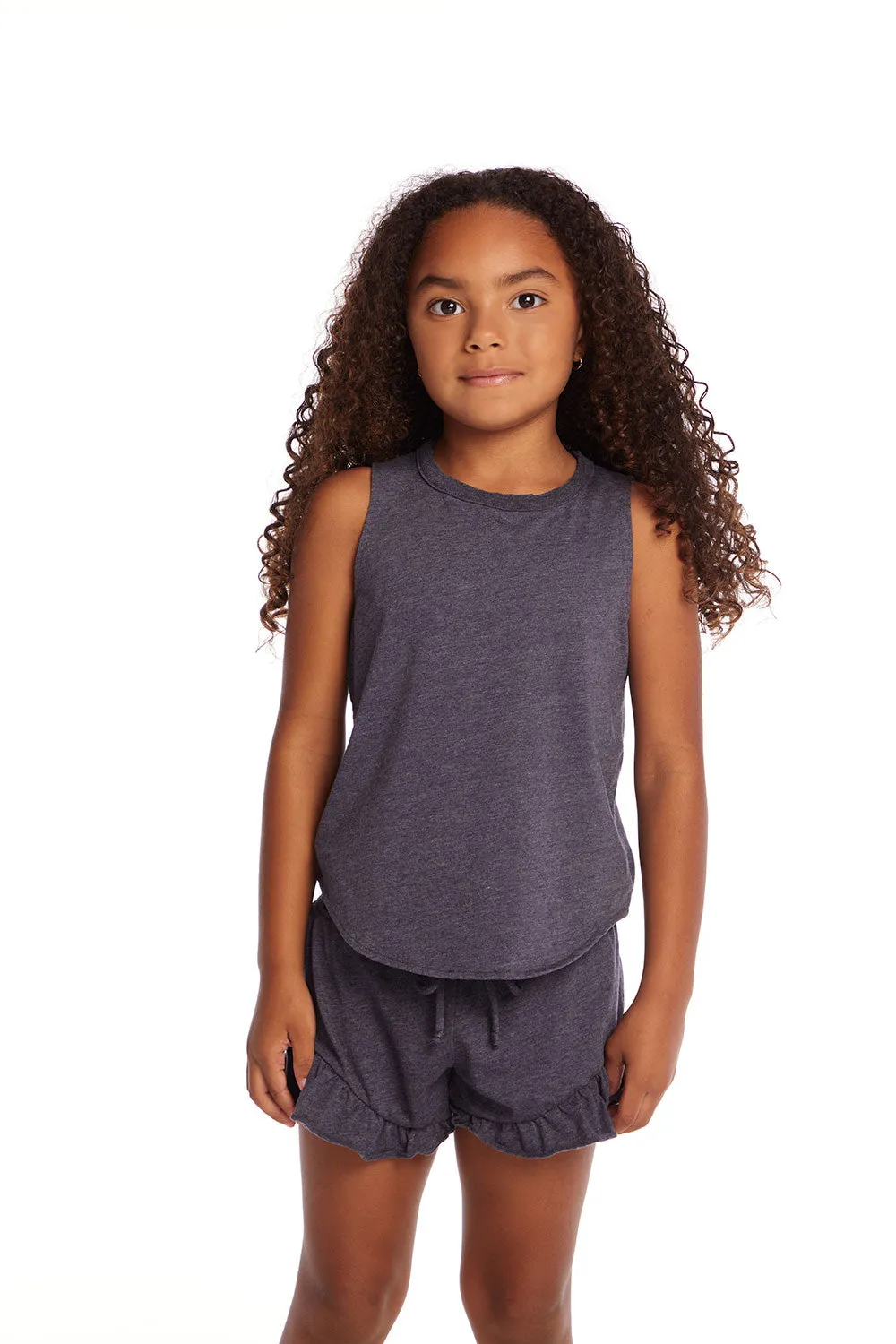 Avalon Girls Vintage Jersey Shirttail Muscle sold by Chaser