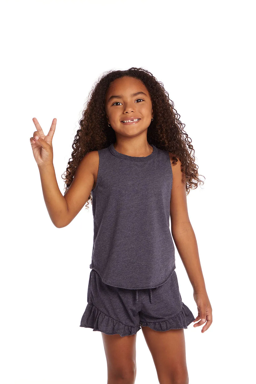 Avalon Girls Vintage Jersey Shirttail Muscle sold by Chaser product image thumbnail 2