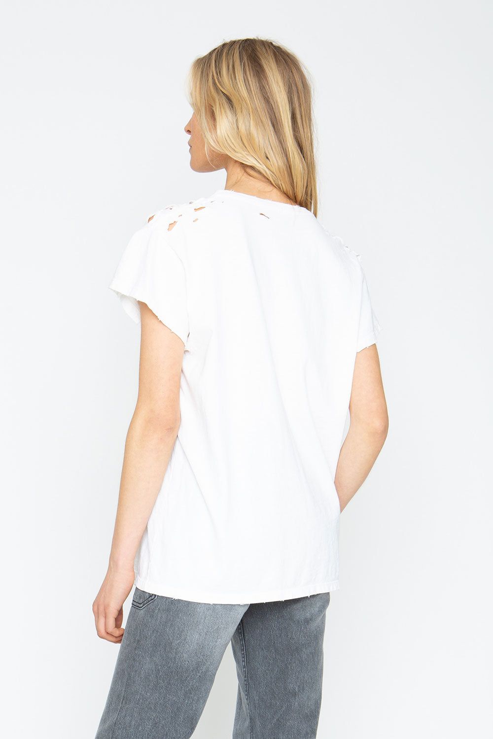 David Bowie "Aladdin Sane" Distressed Crew Tee sold by Chaser product image thumbnail 5