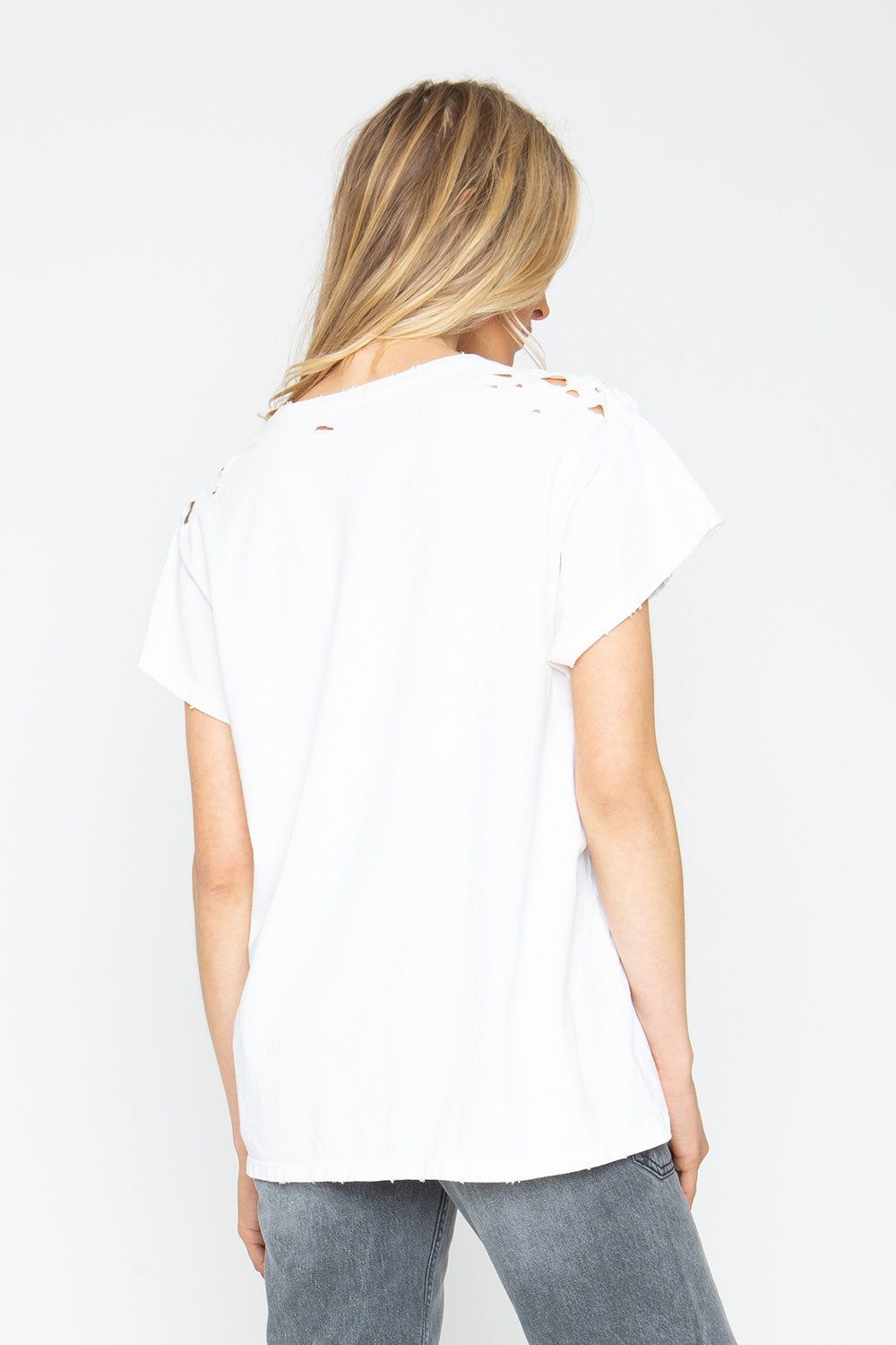 David Bowie "Aladdin Sane" Distressed Crew Tee sold by Chaser product image thumbnail 3
