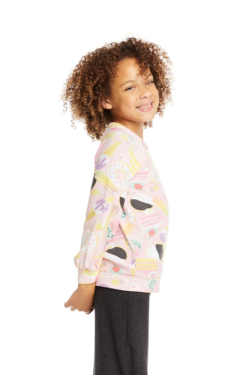 Blouson Sleeve Sweet Treats Raglan Pullover sold by Chaser product image thumbnail 2