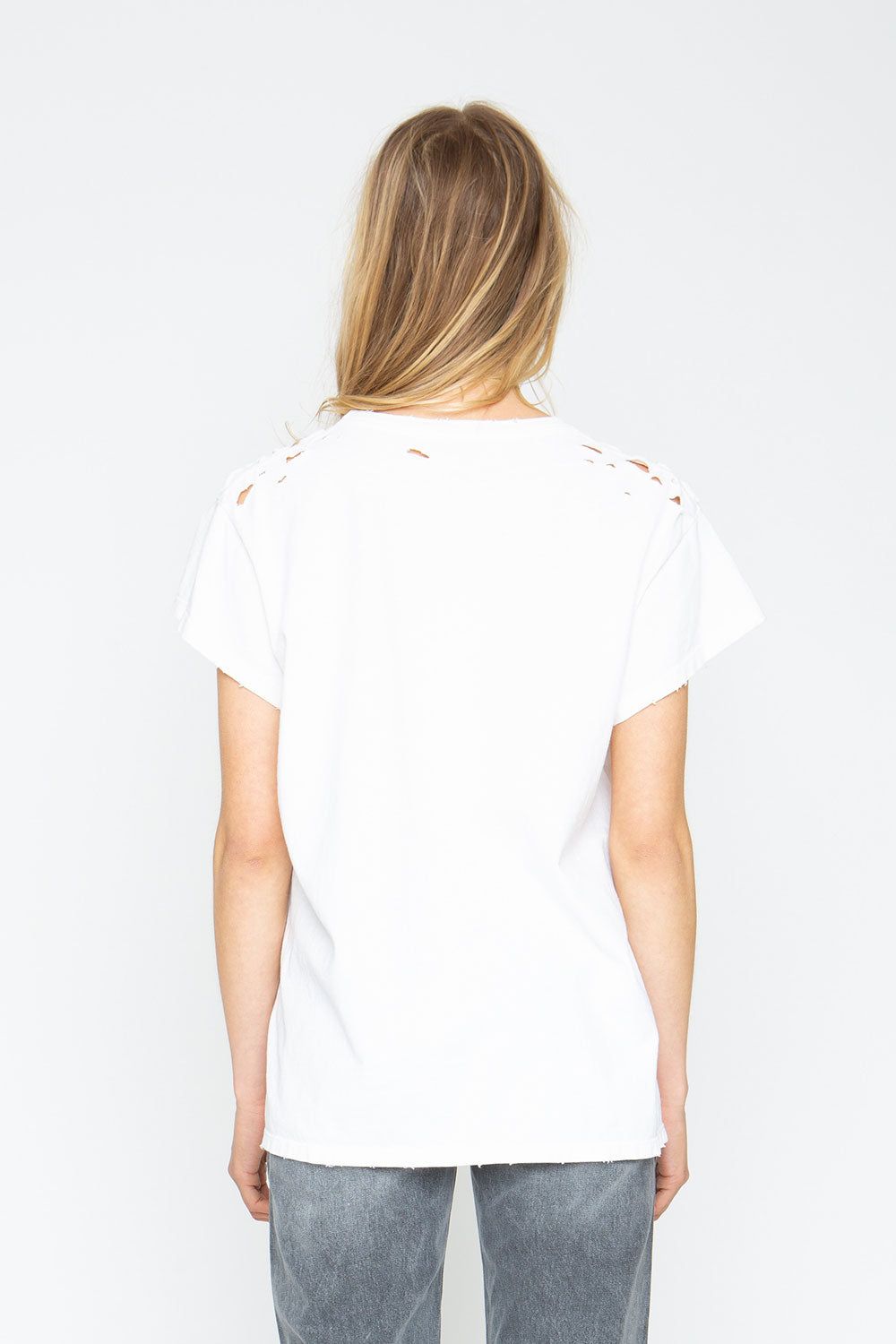 David Bowie "Aladdin Sane" Distressed Crew Tee sold by Chaser product image thumbnail 4