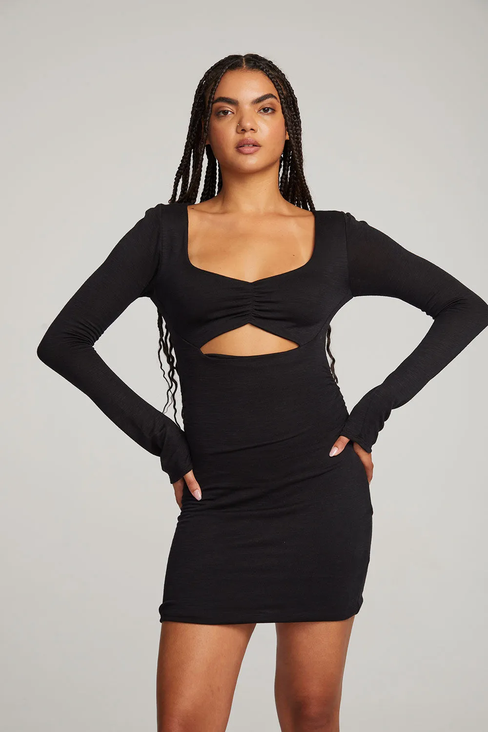 Bay Licorice Mini Dress sold by Chaser