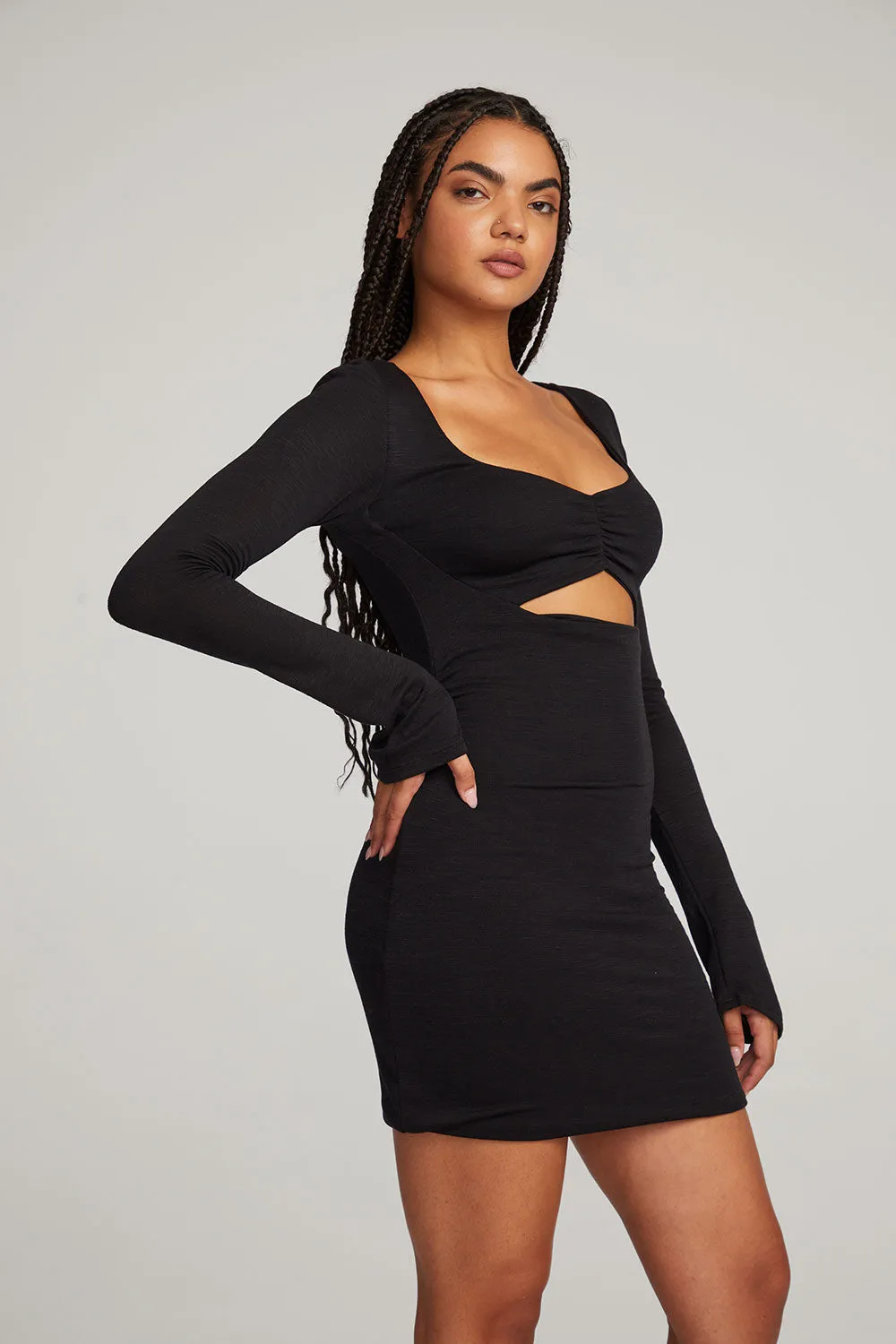 Bay Licorice Mini Dress sold by Chaser product image thumbnail 5