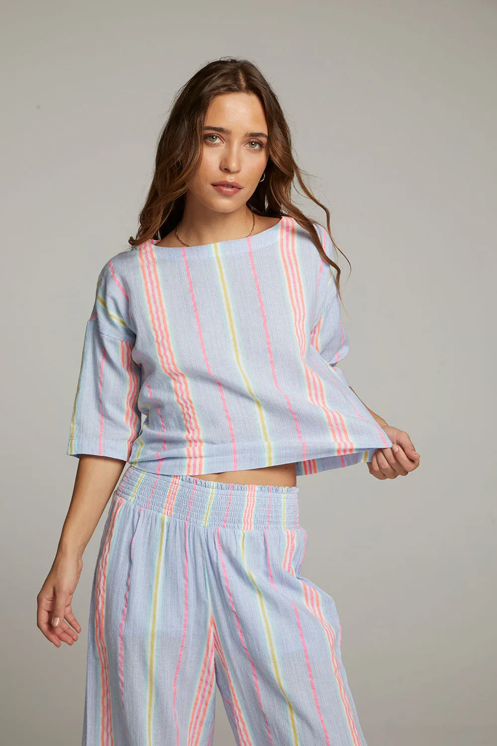 Martine South West Beach Stripe Blouse sold by Chaser product image thumbnail 2