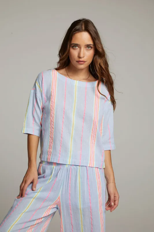 Martine South West Beach Stripe Blouse sold by Chaser