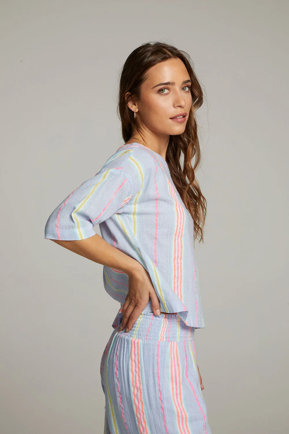 Martine South West Beach Stripe Blouse sold by Chaser product image thumbnail 3