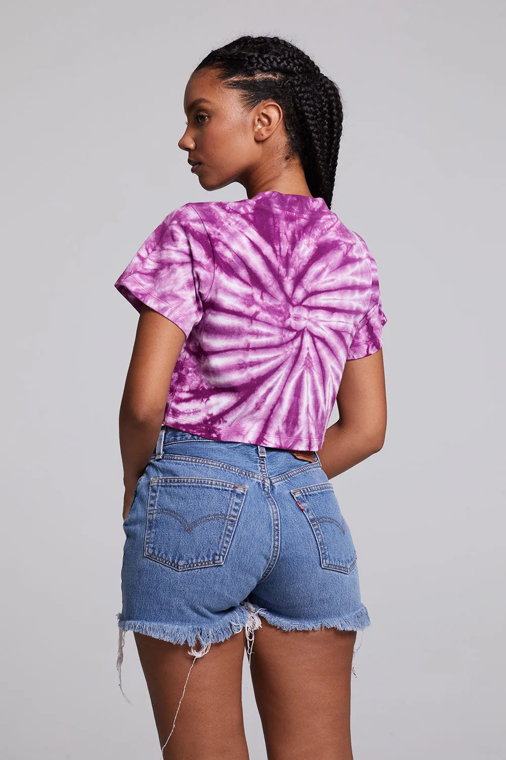 Love Sun Crop Crew Neck Tee sold by Chaser product image thumbnail 3