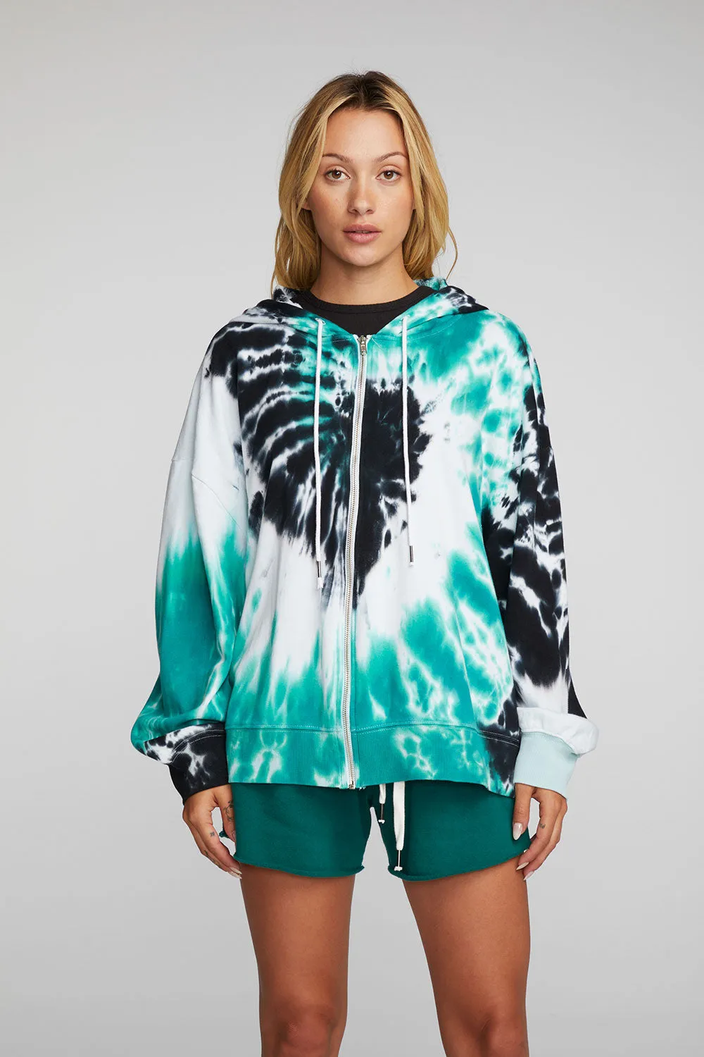 Cotton Fleece Zip Up Hoodie sold by Chaser