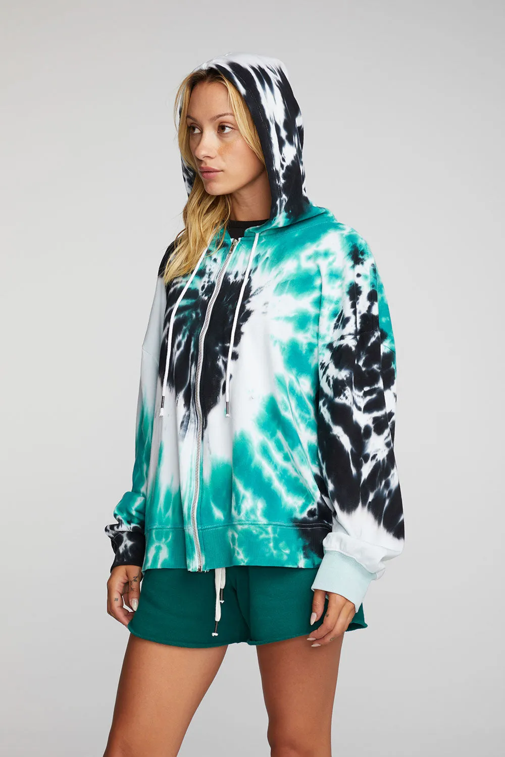 Cotton Fleece Zip Up Hoodie sold by Chaser product image thumbnail 2