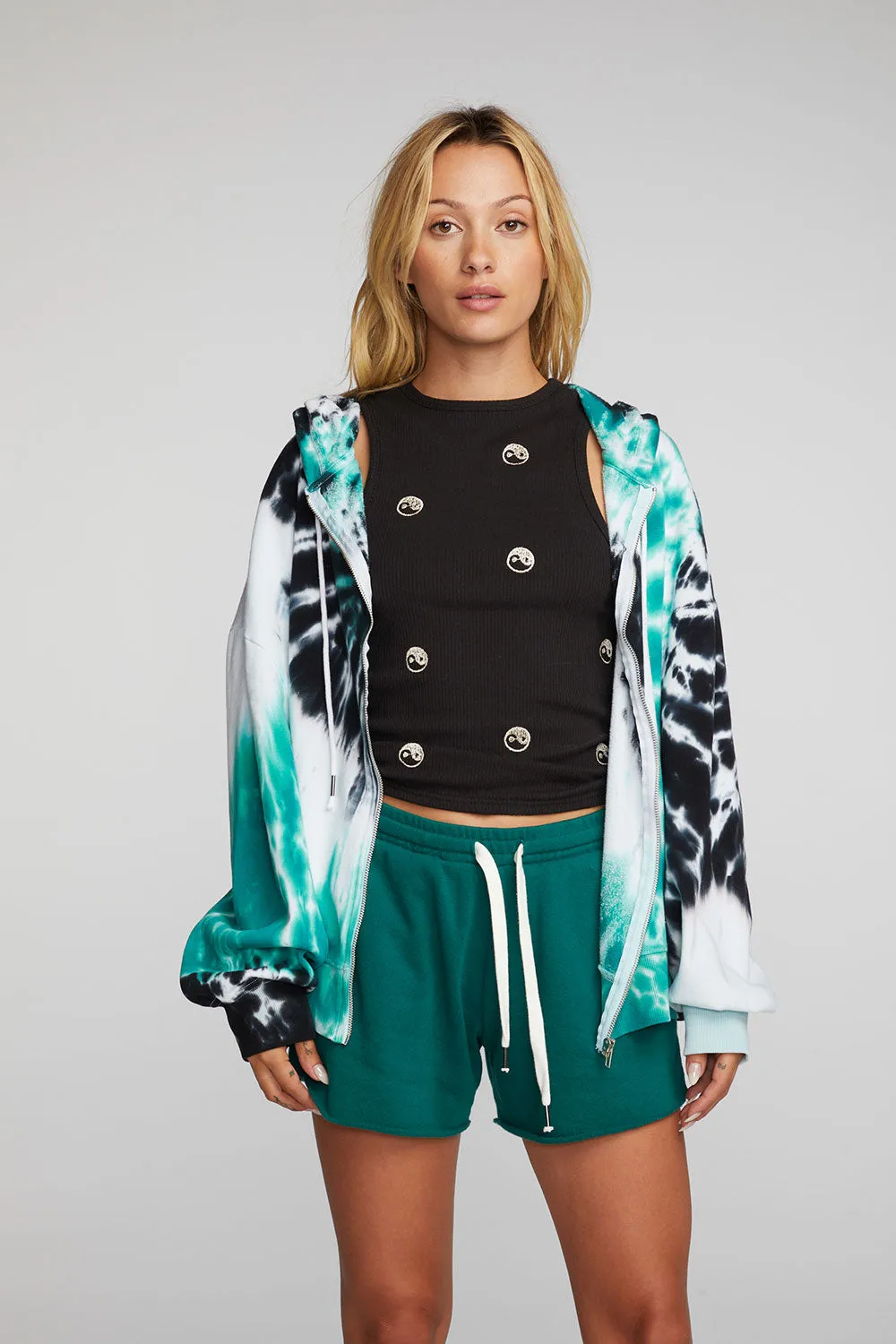 Cotton Fleece Zip Up Hoodie sold by Chaser product image thumbnail 5