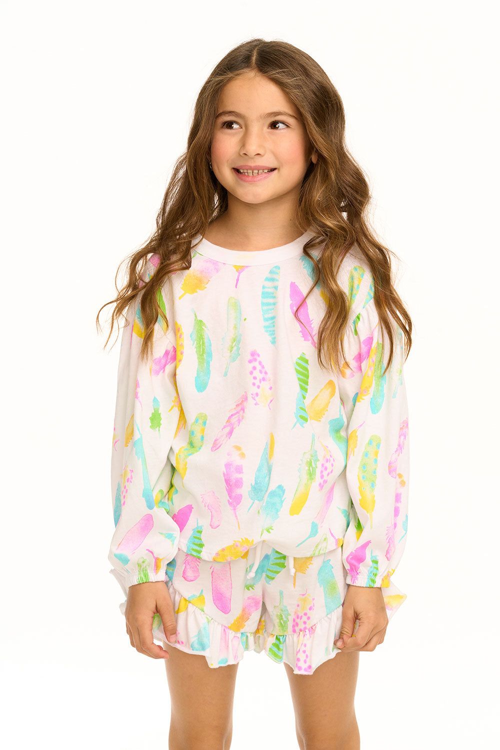 Feathers Long Sleeve Tee sold by Chaser