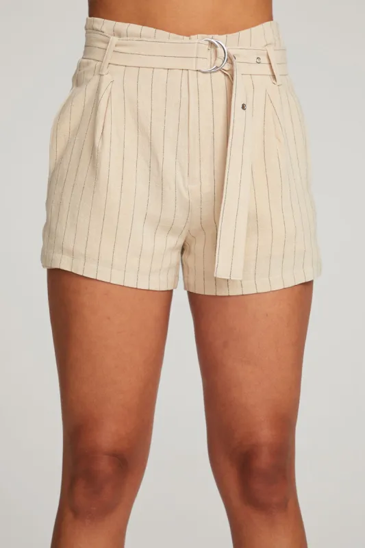 Lurex White Pinstripe Boucle sold by Chaser