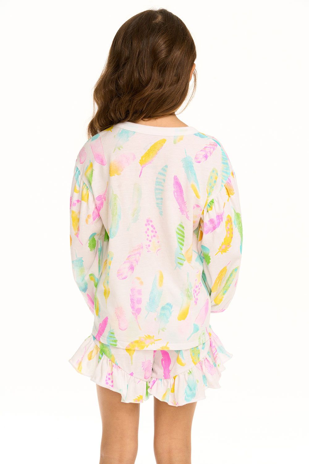 Feathers Long Sleeve Tee sold by Chaser product image thumbnail 4