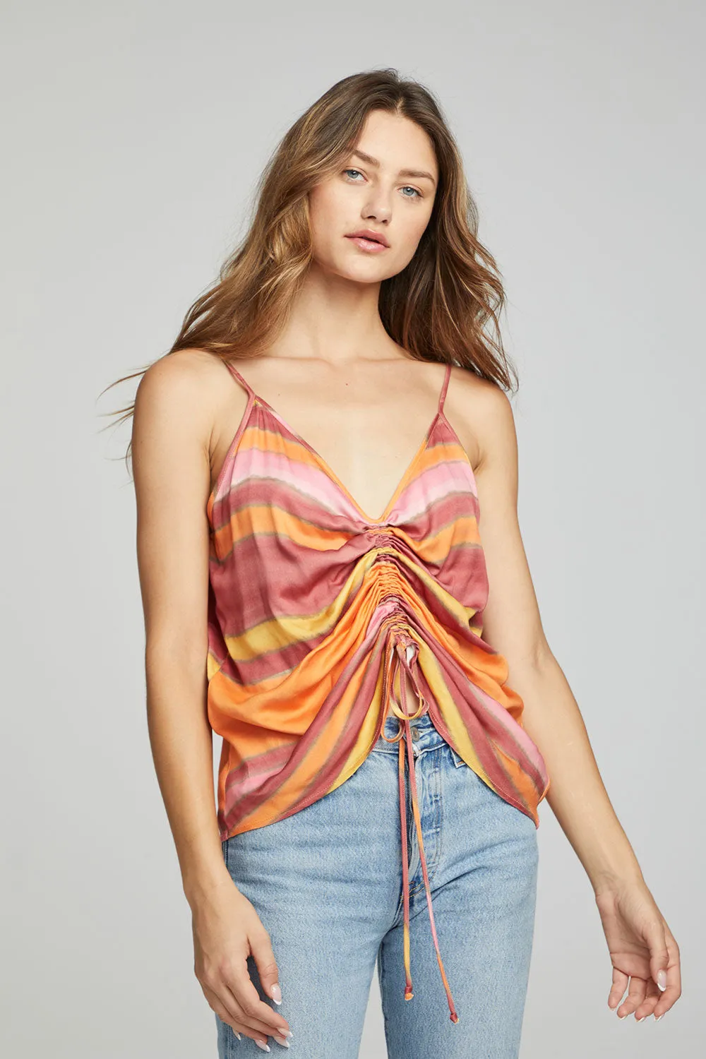 Lucca Tank Top - Sunset Stripe sold by Chaser