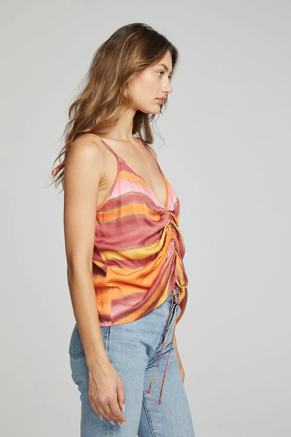 Lucca Tank Top - Sunset Stripe sold by Chaser product image thumbnail 2