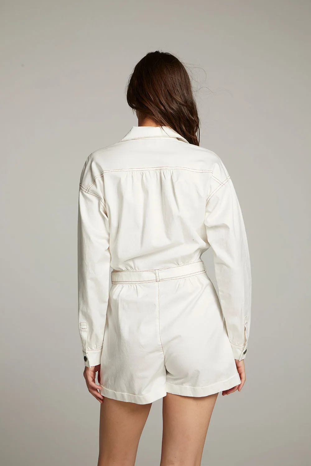Isabella White Romper sold by Chaser product image thumbnail 4