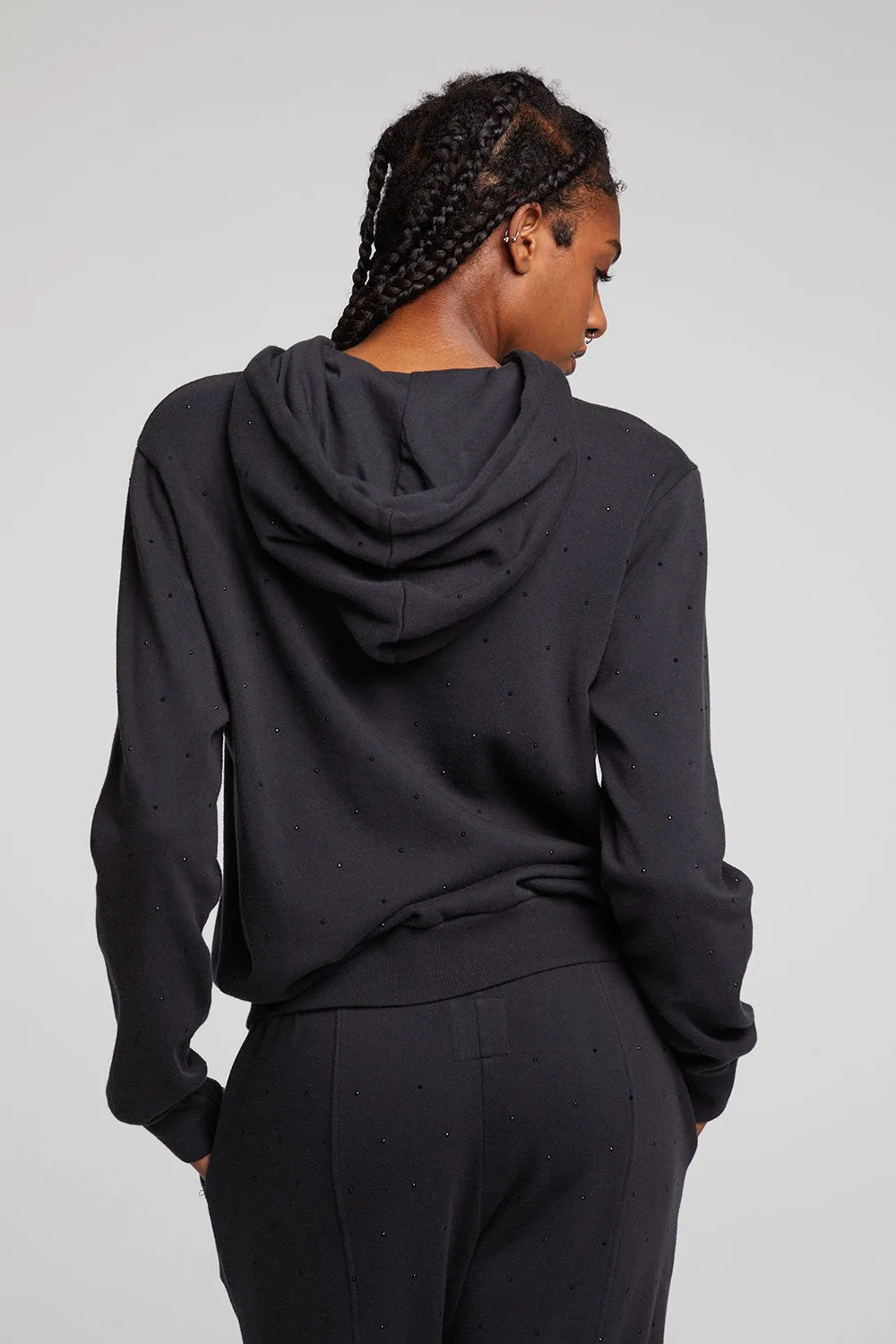 Lex Licorice Zip Up Hoodie sold by Chaser product image thumbnail 4