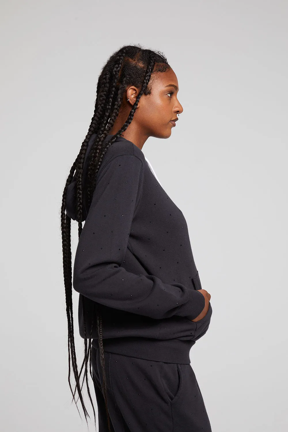 Lex Licorice Zip Up Hoodie sold by Chaser product image thumbnail 3