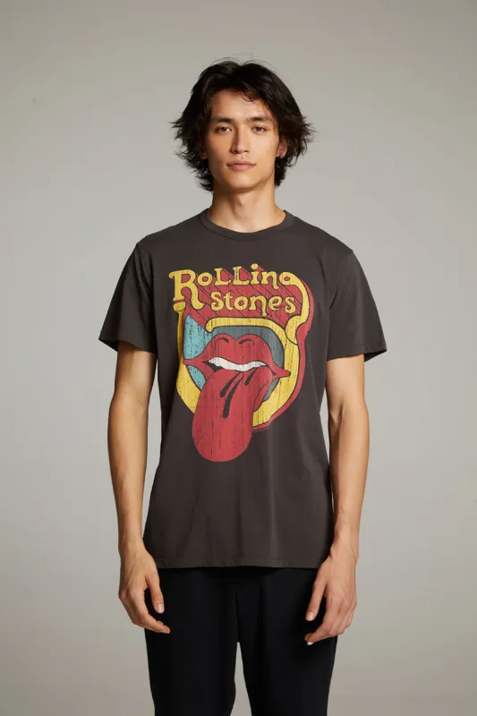 Rolling Stones Retro Logo Crew Neck Tee sold by Chaser