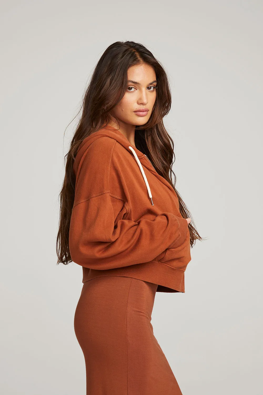 Abilene Whiskey Zip Up Hoodie sold by Chaser product image thumbnail 5