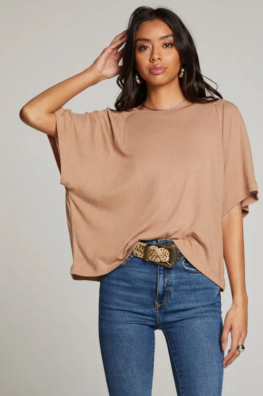 Sun Warm Taupe Tee sold by Chaser