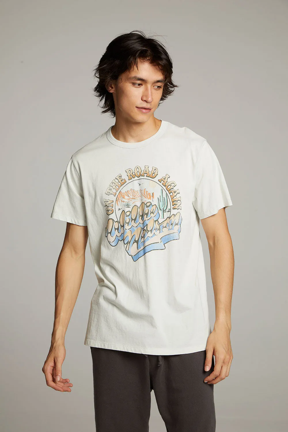 Willie Nelson On The Road Again Crew Neck Tee sold by Chaser product image thumbnail 3