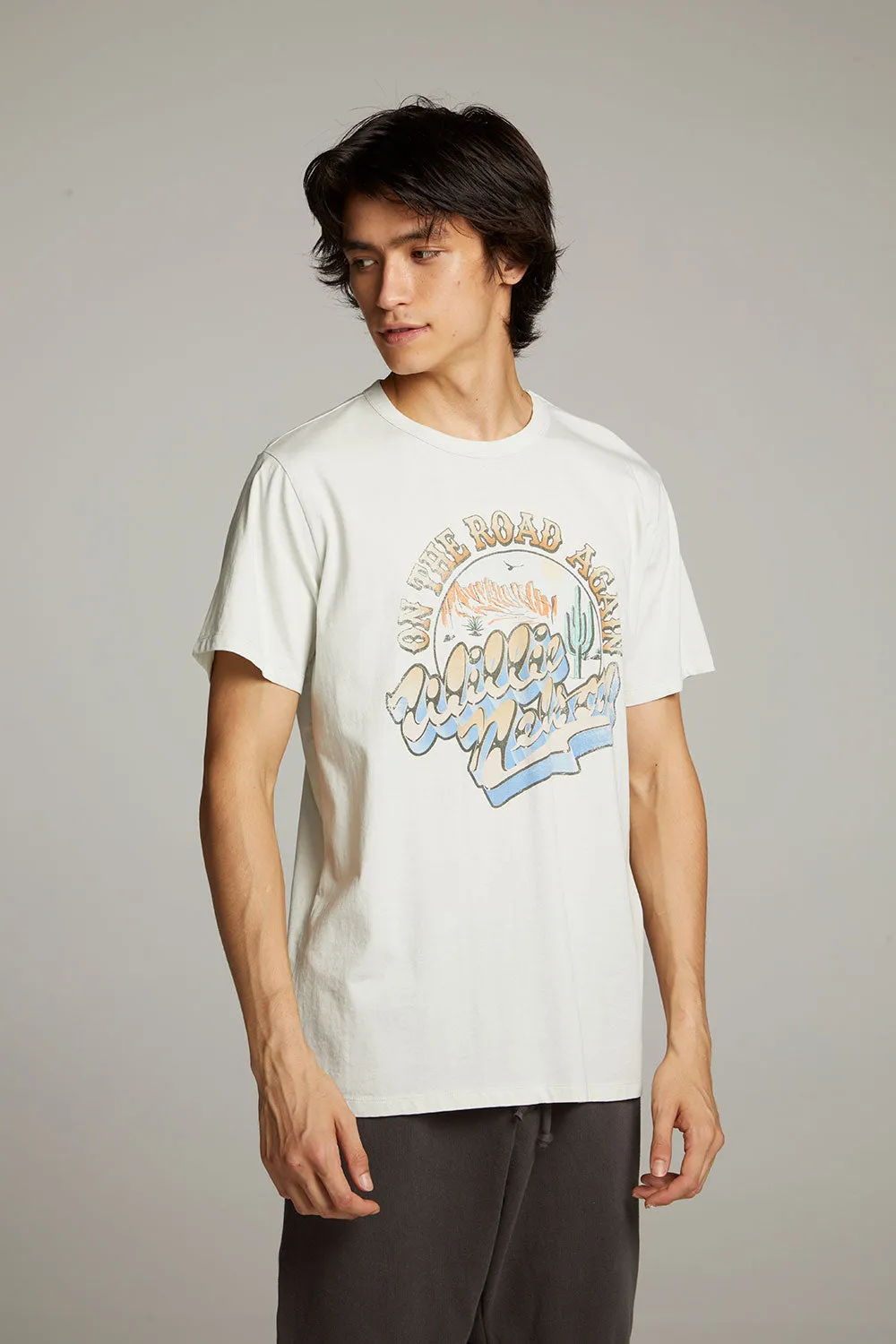Willie Nelson On The Road Again Crew Neck Tee sold by Chaser product image thumbnail 4