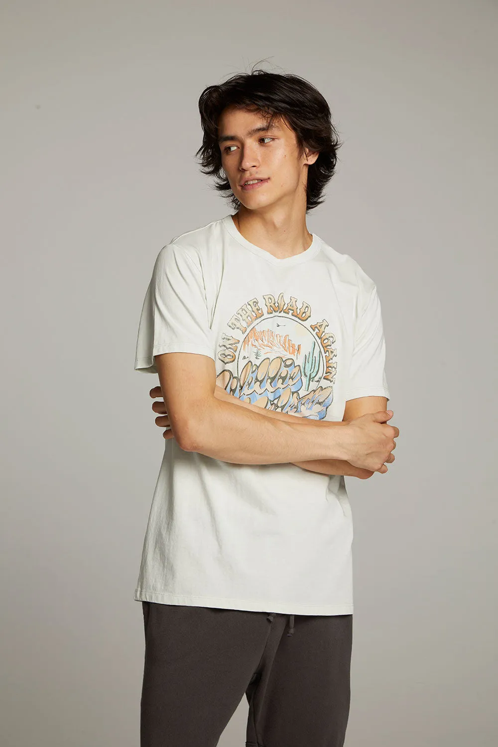 Willie Nelson On The Road Again Crew Neck Tee sold by Chaser product image thumbnail 2