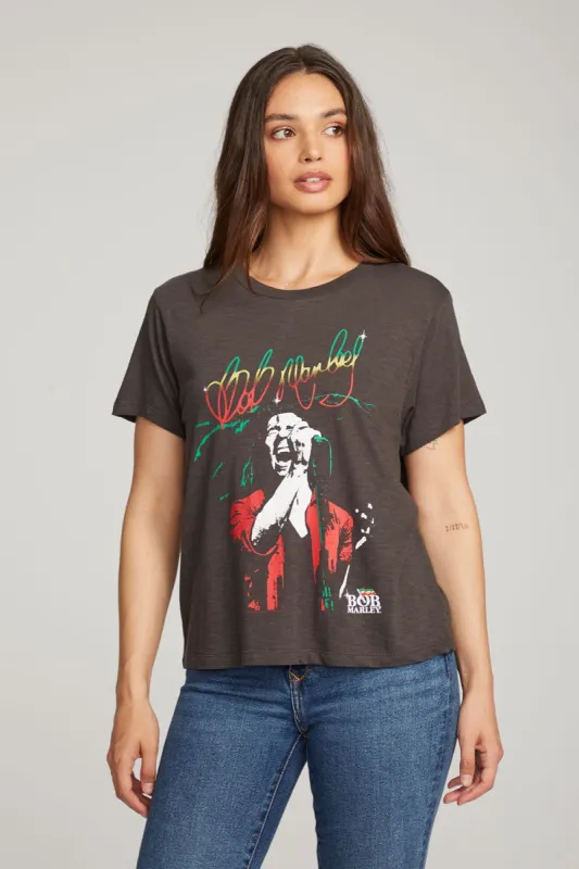 Bob Marley Live On Stage Tee sold by Chaser