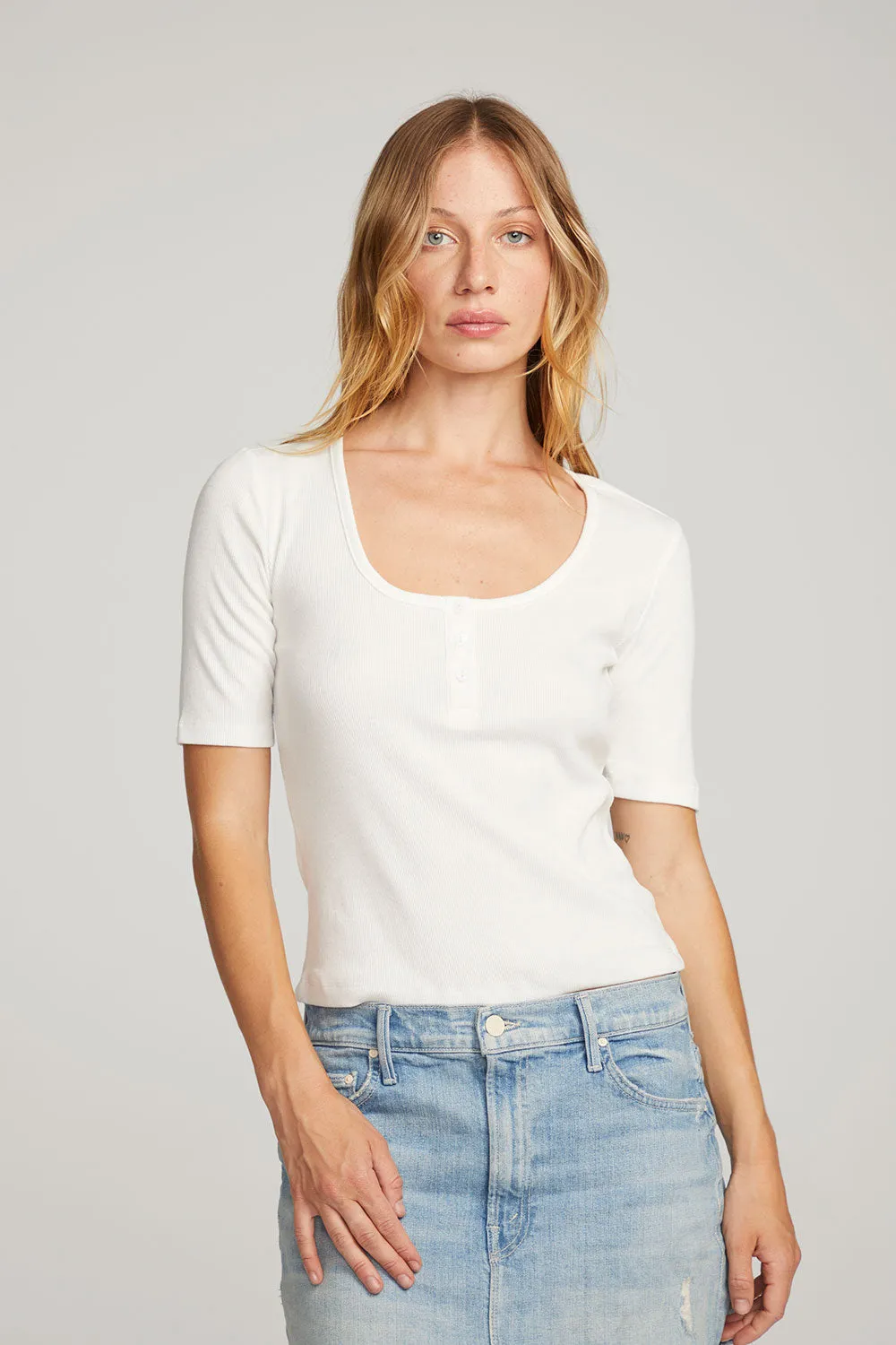 Zuzu White Tee sold by Chaser