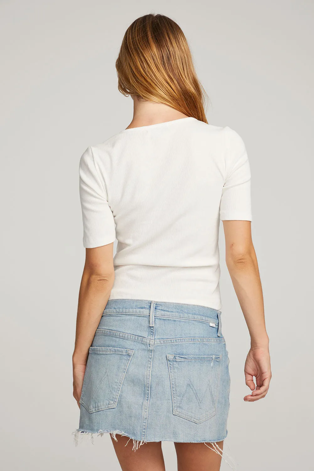 Zuzu White Tee sold by Chaser product image thumbnail 3