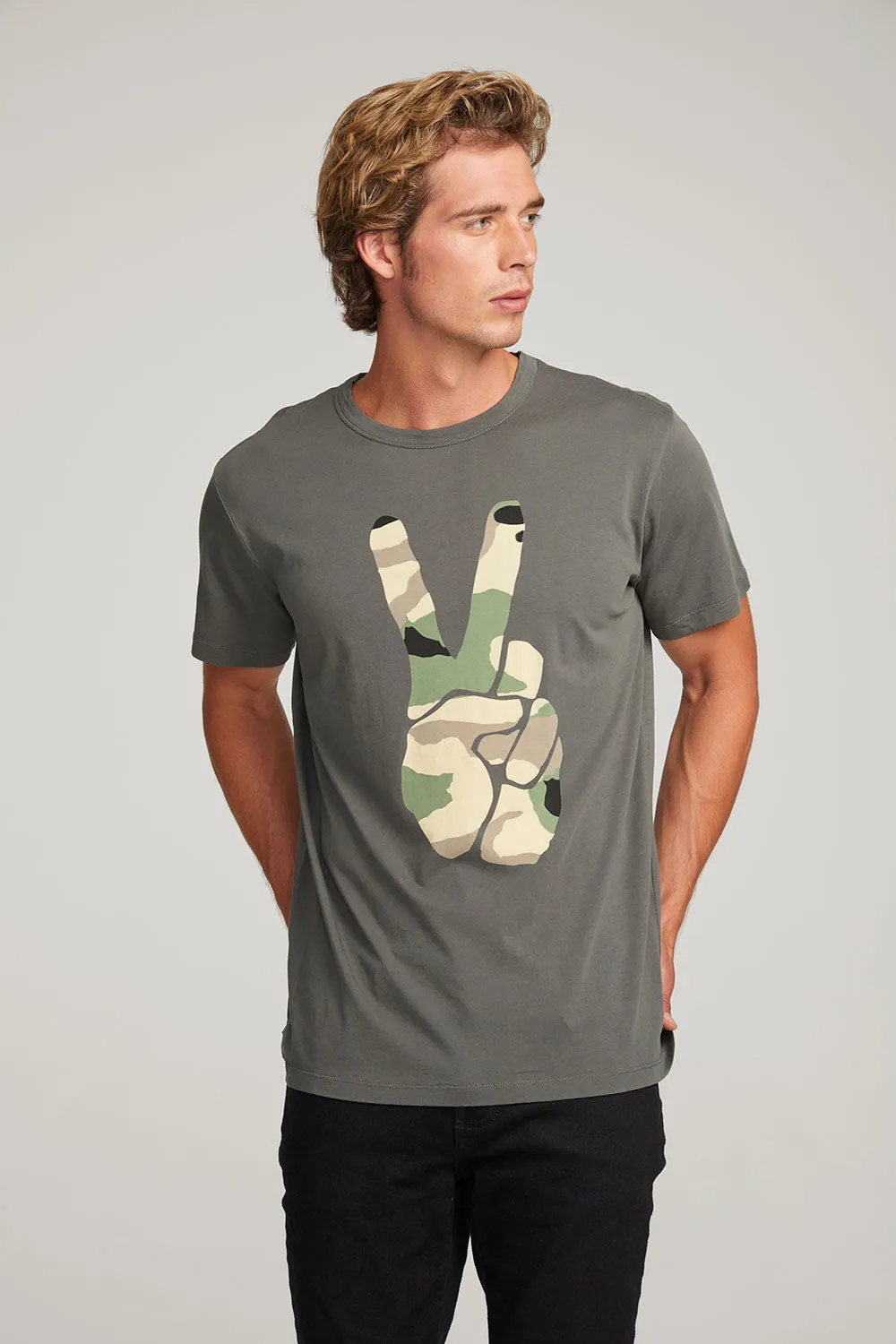 Camo Peace Mens Tee sold by Chaser product image thumbnail 2