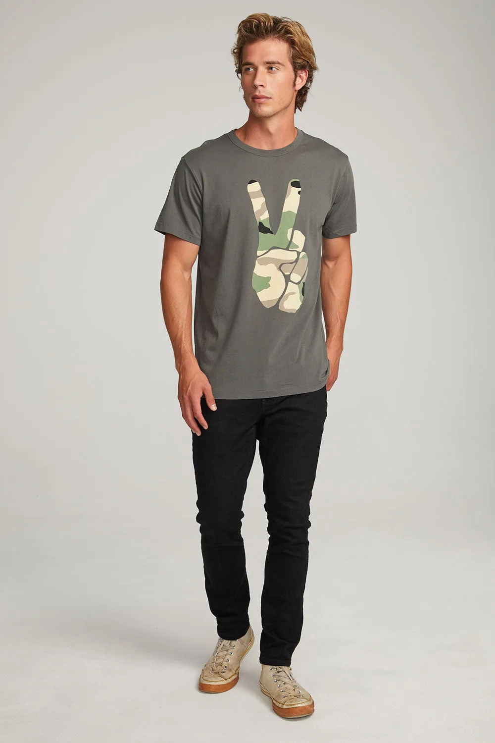 Camo Peace Mens Tee sold by Chaser product image thumbnail 4