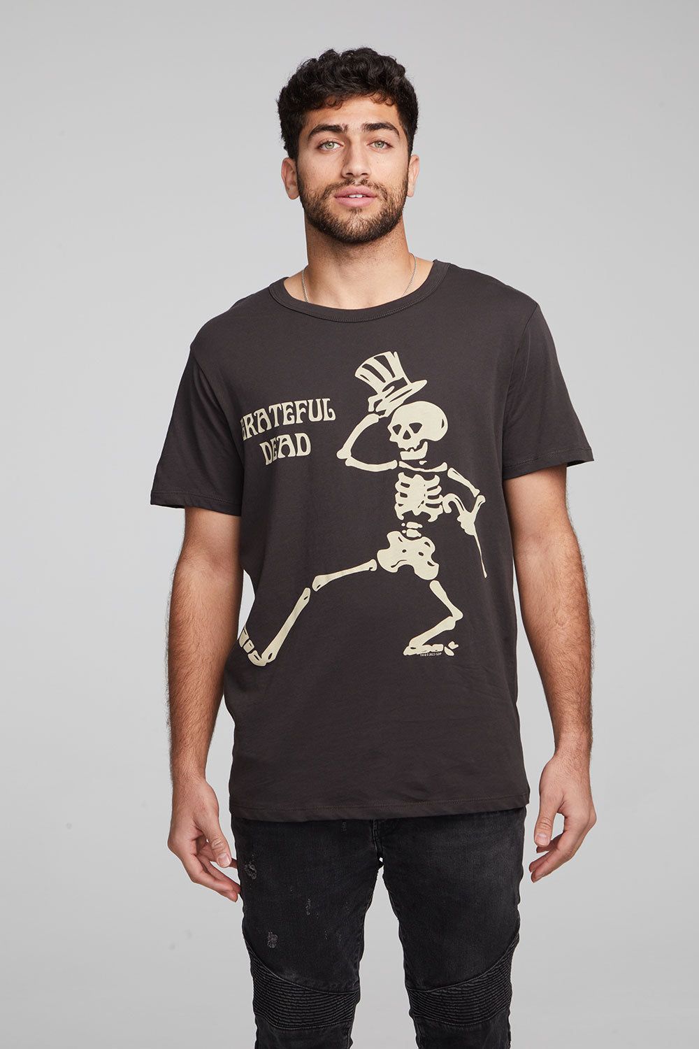 Grateful Dead Skeleton Crew Neck Tee sold by Chaser product image thumbnail 2