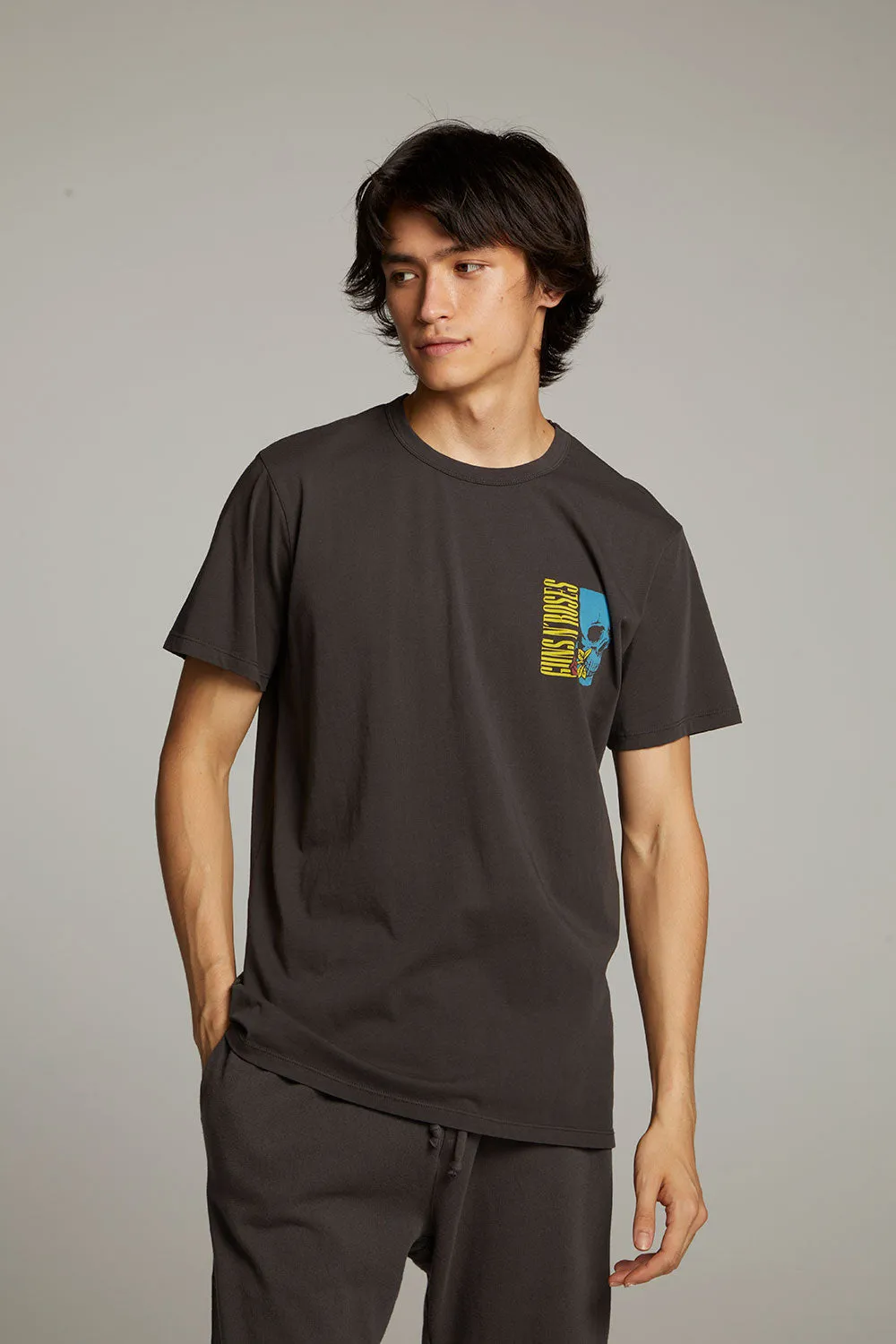 Guns N' Roses Skull Rose Crew Neck Tee sold by Chaser