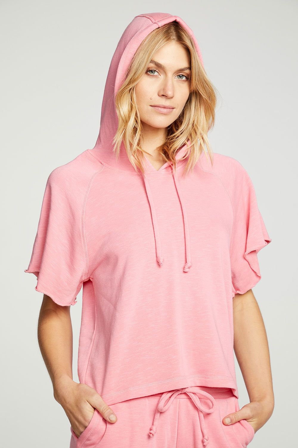 Slub French Terry Angel Sleeve Raglan Pullover Hoodie sold by Chaser product image thumbnail 2