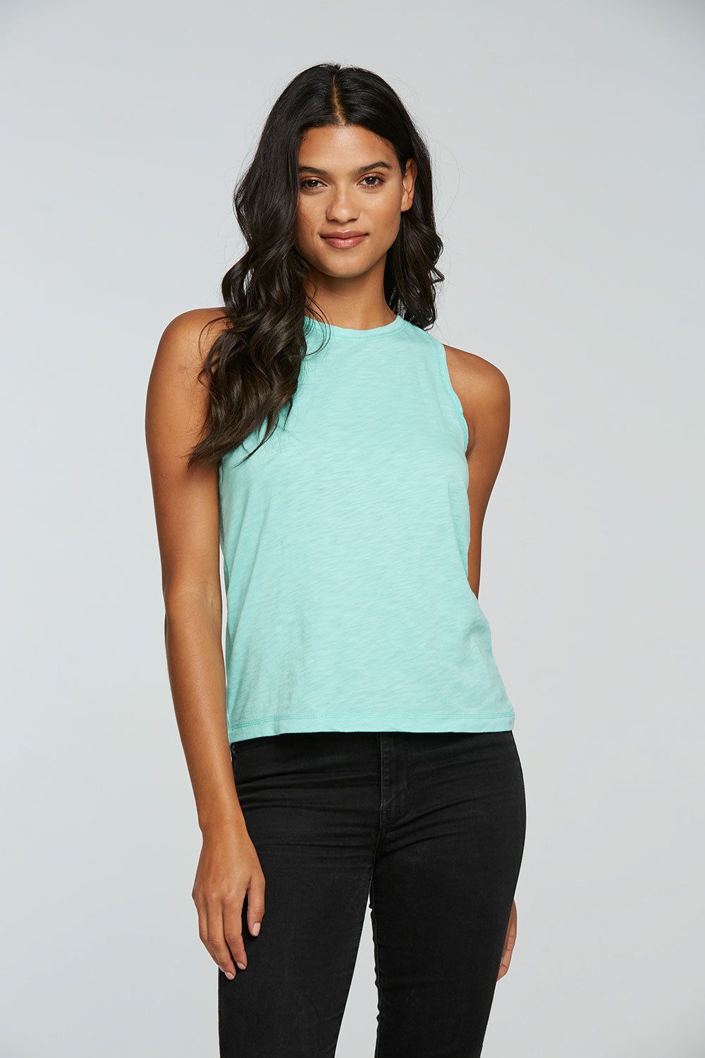 Gauze Jersey Muscle Tank sold by Chaser product image thumbnail 2