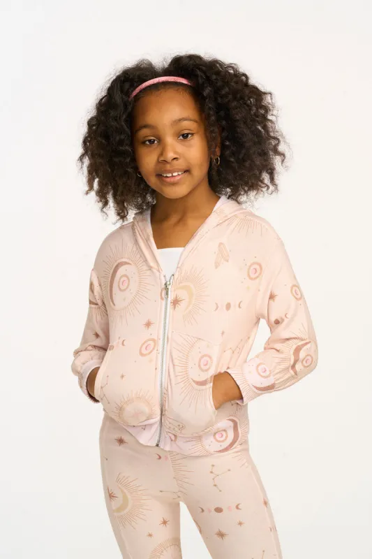 Mystical Sky Cozy Knit Zip Up Hoodie sold by Chaser