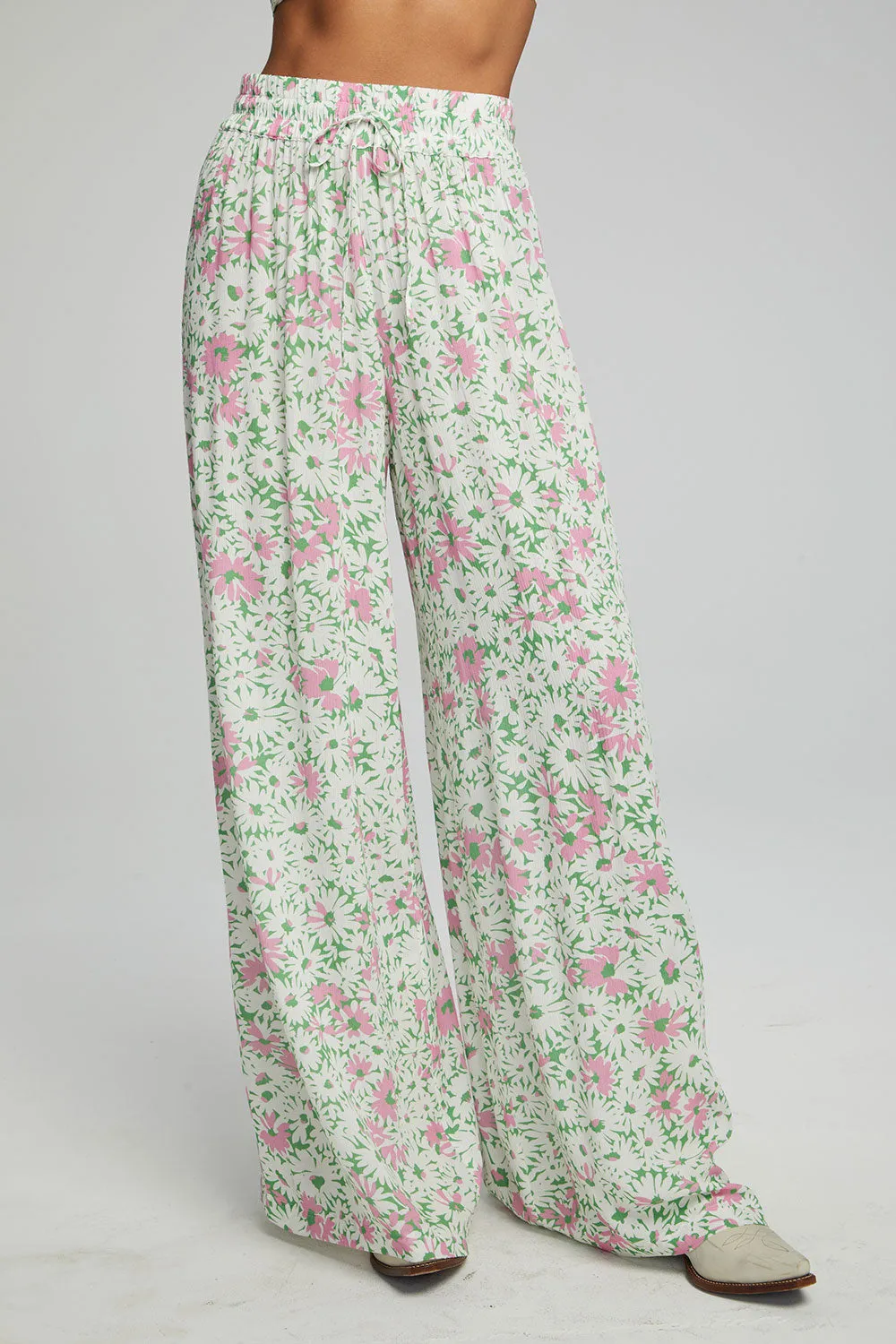 Hudson Joggers - Grass Daisy Floral sold by Chaser product image thumbnail 4