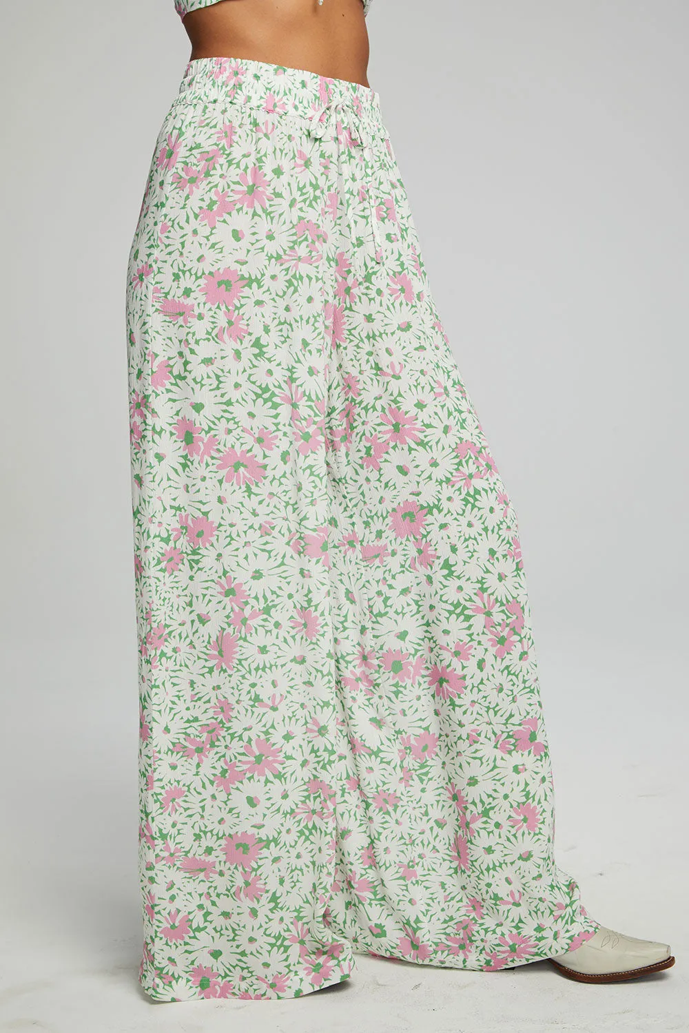 Hudson Joggers - Grass Daisy Floral sold by Chaser product image thumbnail 2